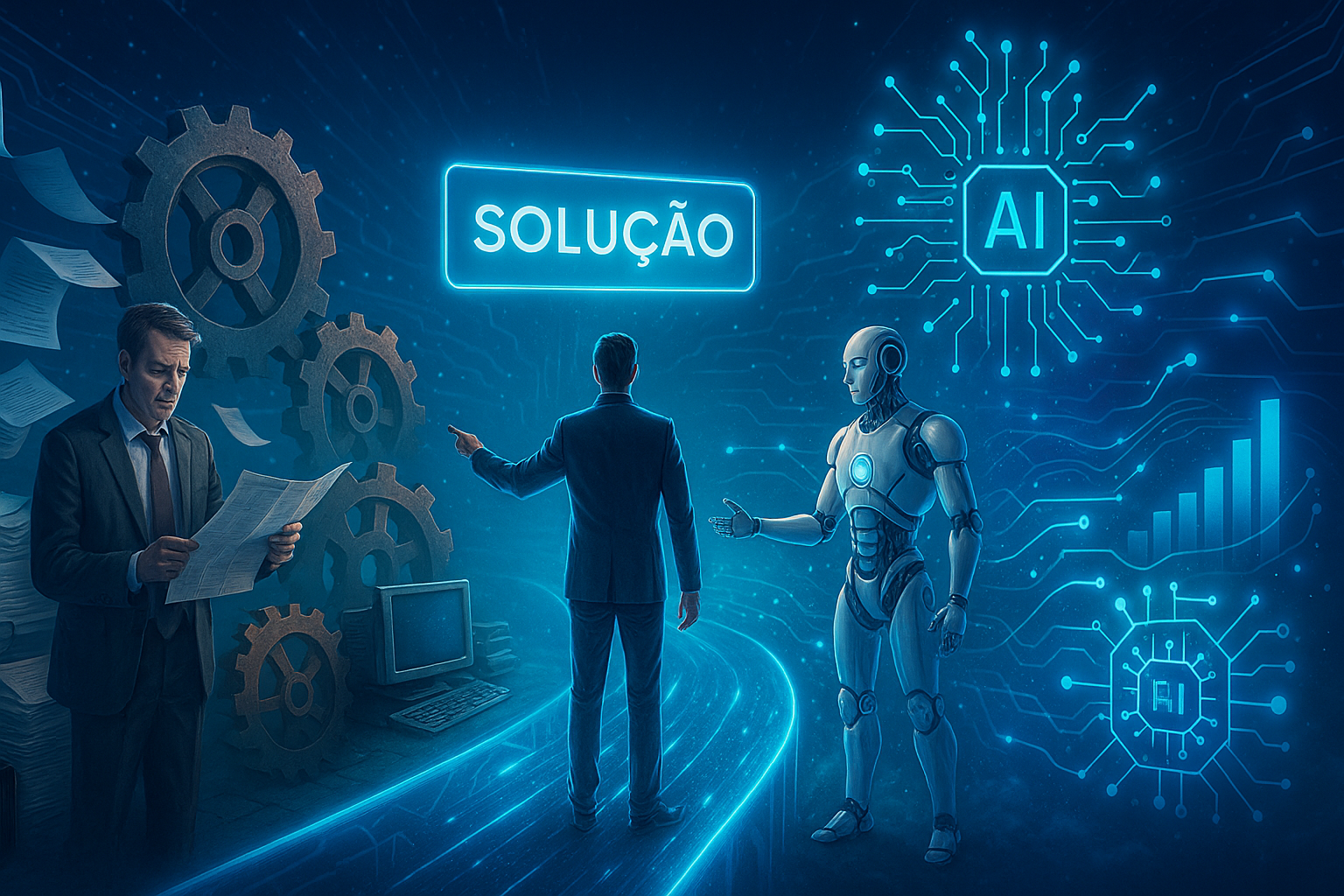 A oportunidade de IA para empresas